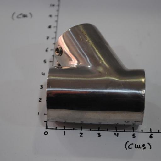Unión en forma de T inclinada 60º inox-316 para tubo de 25 mm Goldenship [3]