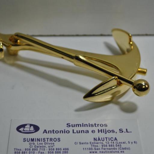 Ancla Almirantazgo dorada 140mm.