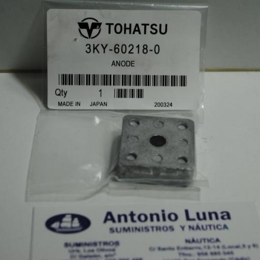 Ánodo de zinc original 3KY-60218-0 Tohatsu [1]