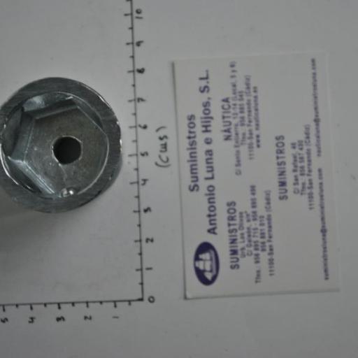Ánodo de zinc radice hexagonal para eje de 30 mm Zineti [4]
