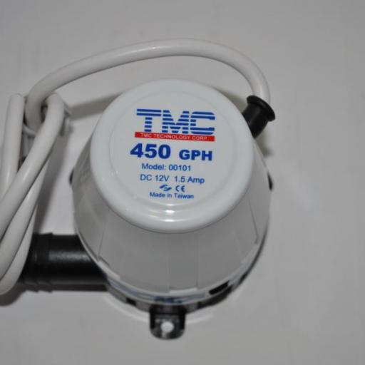 Bomba de achique sumergible TMC 12V 450 GPH (1701 l/h) [3]