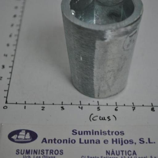 Ánodo de zinc radice hexagonal para eje de 30 mm Zineti [5]