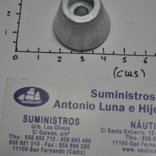 Ánodo de zinc para hélices de proa Sidepower (Sleipner) Tecnoseal [6]