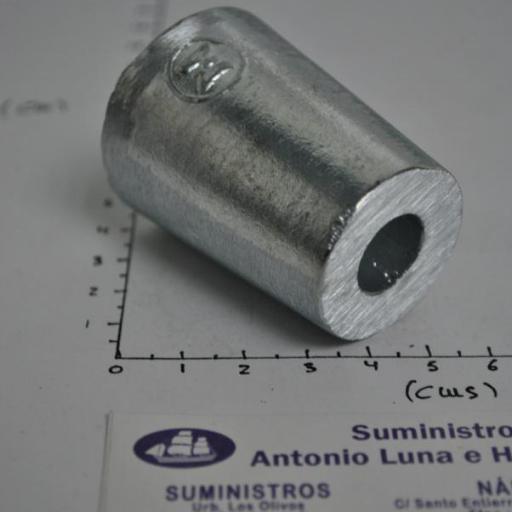 Ánodo de zinc radice hexagonal para eje de 30 mm Zineti [2]