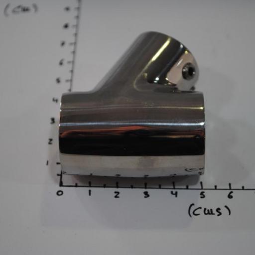 Unión en forma de T inclinada 60º inox-316 para tubo de 22 mm Imnasa [2]