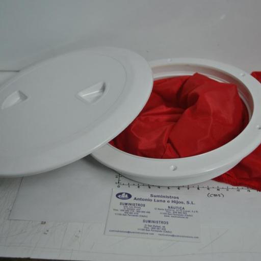 Escotilla de inspección blanca de 168 mm con bolsa extraíble Nuova Rade [1]