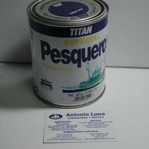 Esmalte Pesqueros azul cobalto 750 ml Titan [1]