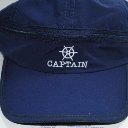 Gorra náutica "Captain" azul [2]