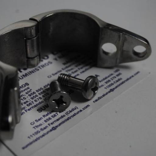 Abrazadera de capota abierta con tornillos inox-316 de 30 mm [2]