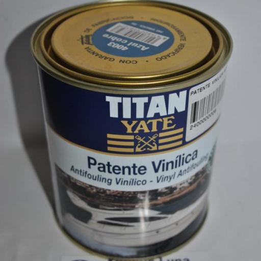 Patente vinílica (antifouling) (matriz semi-dura) azul cobre 750ml Titan Yate [1]