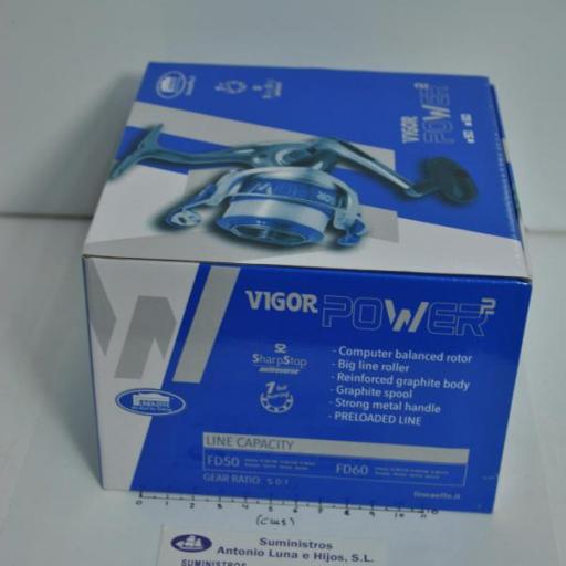 Carrete Vigor Power 2 (tamaño 60) con monofilamento Lineaeffe [1]