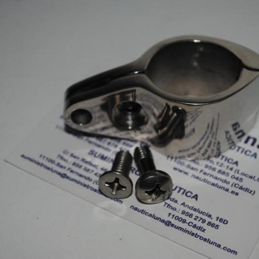 Abrazadera de capota abierta con tornillos inox-316 de 30 mm [3]