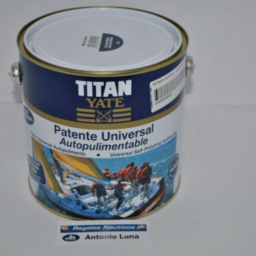 Patente autopulimentable (velocidad media) azul intenso 2.5lt Titan Yate