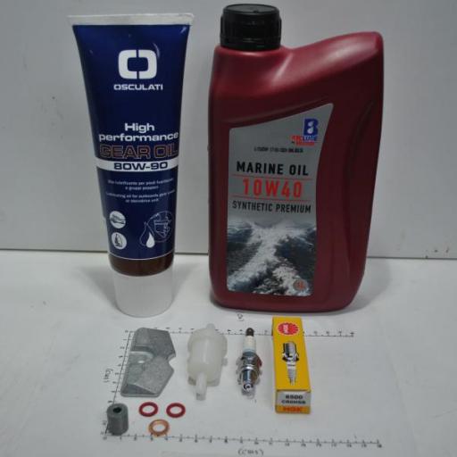 Kit de mantenimiento básico para motores Yamaha F4B y F5A (años 2010 y posteriores) [2]