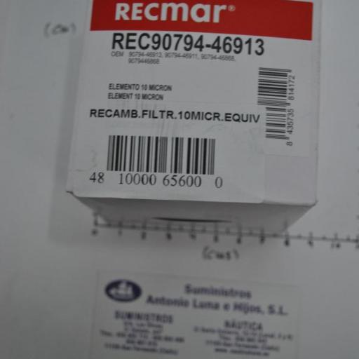 Recambio de filtro decantador de 10 micras (equivalente 90794-46913 Yamaha) RecMar [7]