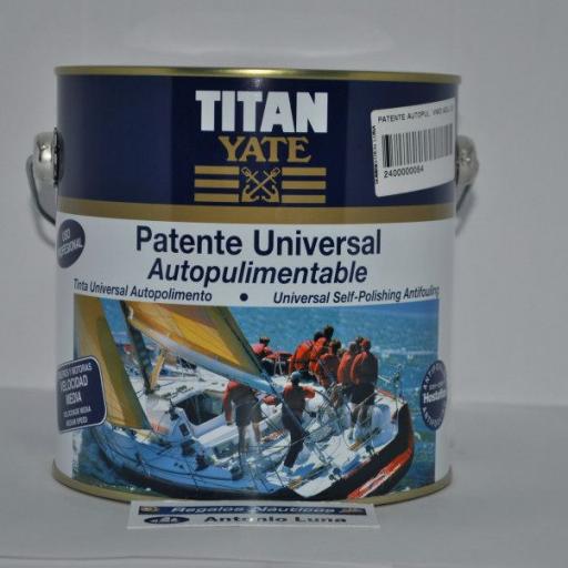 Patente autopulimentable (velocidad media) azul intenso 2.5lt Titan Yate [1]