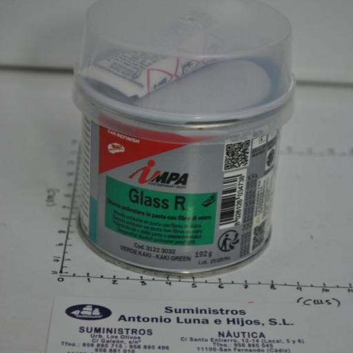Masilla de poliéster con fibra de vidrio Stuk Car Glass 200 ml. Impa