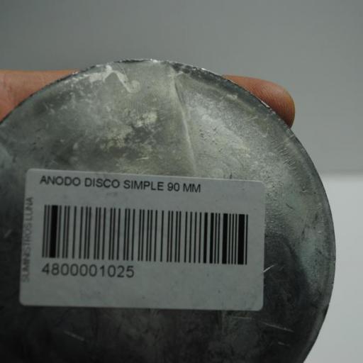 Ánodo de zinc para timones tipo disco simple de 90 mm Tecnoseal [3]