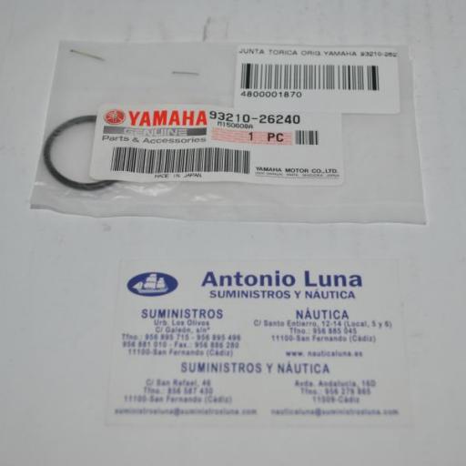 Aro tórico del tubo de agua original 93210-26240 Yamaha [1]