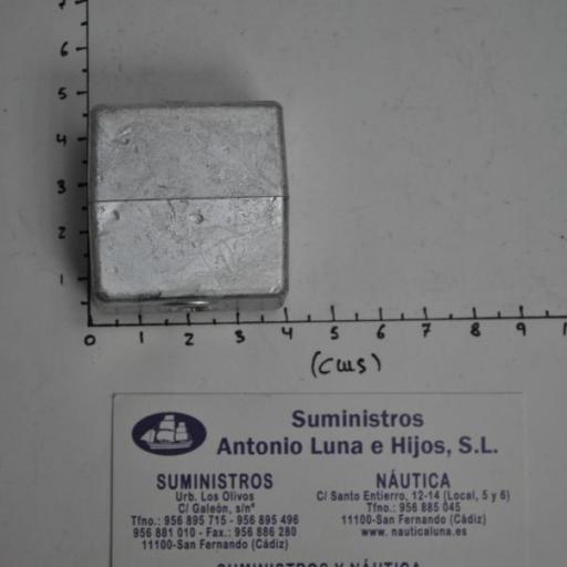 Ánodo de aluminio (equivalente 393023 OMC/Johnson/Evinrude) Tecnoseal [2]