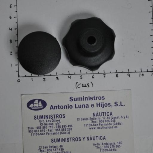 Pomo universal hembra de PVC negro [3]