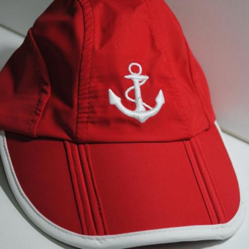 Gorra náutica roja Ancla [2]