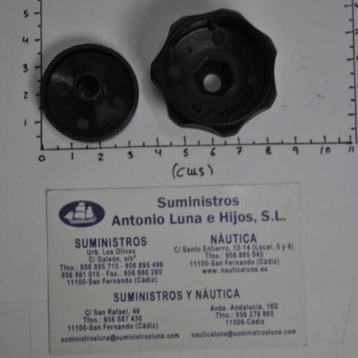 Pomo universal hembra de PVC negro [4]