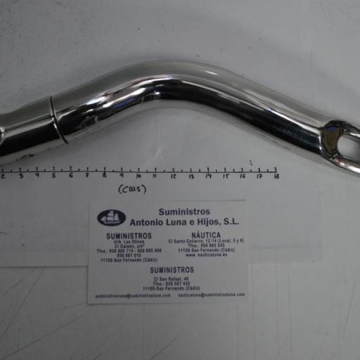 Conector giratorio curvo ancla-cadena de acero inoxidable AISI-316