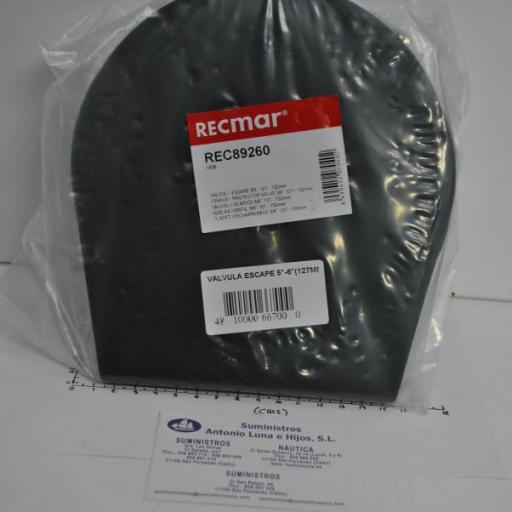 Tapa de escape (salida de gases) de 5"-6" (127mm-152mm) RecMar [7]