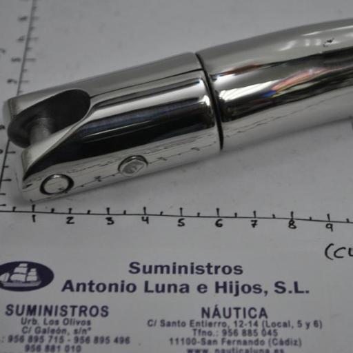 Conector giratorio curvo ancla-cadena de acero inoxidable AISI-316 [1]