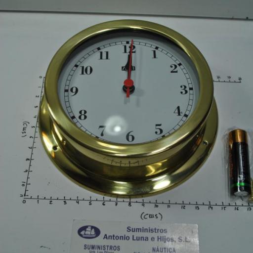 Reloj 150/120 mm latón pulido. [4]