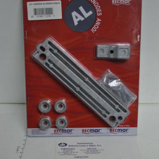 Kit de ánodos de aluminio (equivalente) para motores Suzuki de 90-140hp RecMar