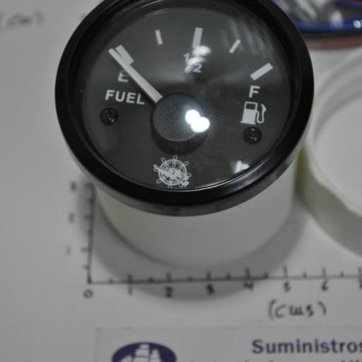 Reloj indicador de nivel de combustible del depósito para 12V/24V de 240-33 Ohm Osculati [1]