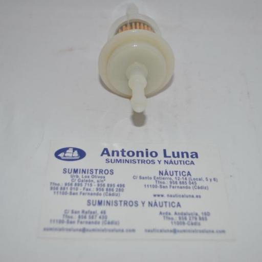 Filtro de combustible Imnasa (universal) en línea 8 mm [1]
