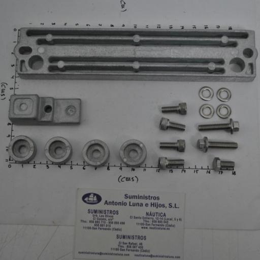 Kit de ánodos de aluminio (equivalente) para motores Suzuki de 90-140hp RecMar [2]
