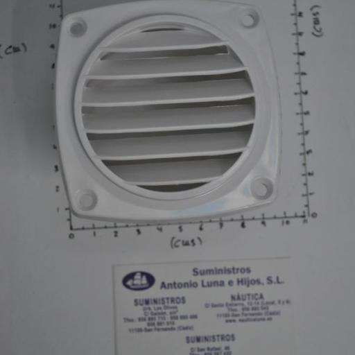 Rejilla de ventilación redonda blanca Seaflo [3]