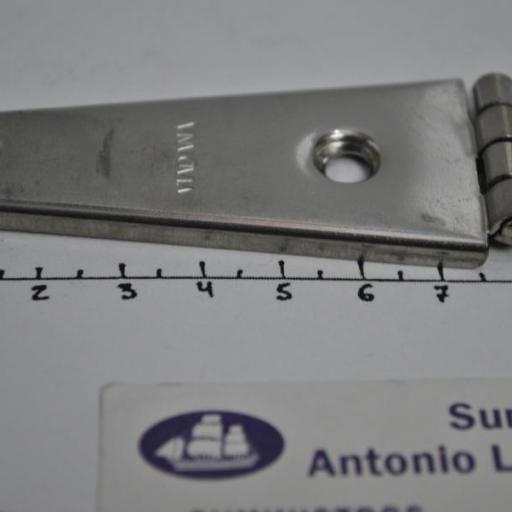 Bisagra de acero inoxidable AISI-316 de 145 x 32 x 1,2 mm  Viadana [4]