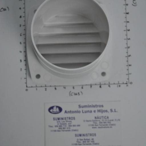Rejilla de ventilación redonda blanca Seaflo [5]