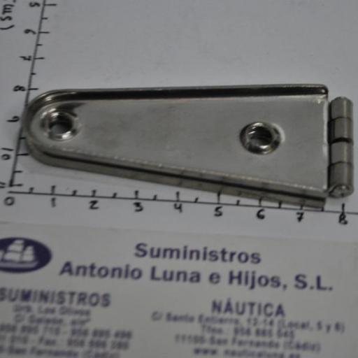 Bisagra de acero inoxidable AISI-316 de 145 x 32 x 1,2 mm  Viadana [5]