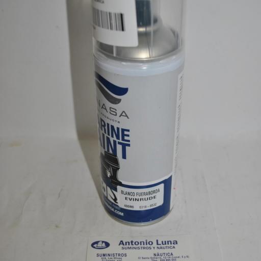 Pintura (spray) motor Marine Motor Paint blanco Johnson/Evinrude 400ml Imnasa [1]