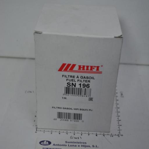 Filtro de gasoil (equivalente FF196 Fleetguard) Hifi Filter [7]