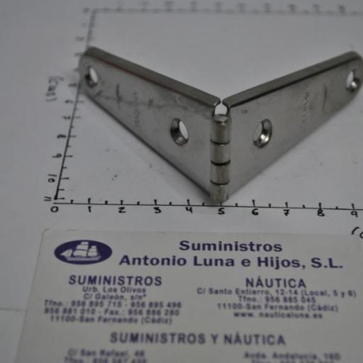 Bisagra de acero inoxidable AISI-316 de 145 x 32 x 1,2 mm  Viadana [2]