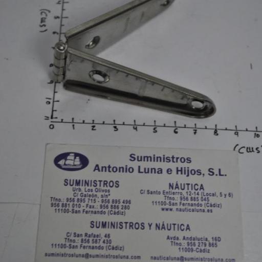 Bisagra de acero inoxidable AISI-316 de 145 x 32 x 1,2 mm  Viadana [7]