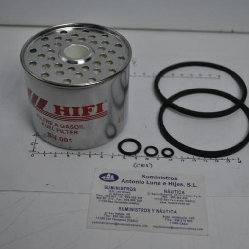 Filtro decantador (sólo recambio) diesel (equivalente 858201 Volvo) SN 001 Hifi
