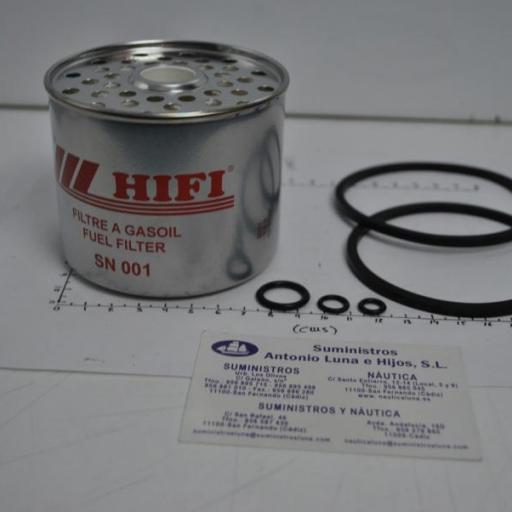 Filtro decantador (sólo recambio) diesel (equivalente 858201 Volvo) SN 001 Hifi [3]