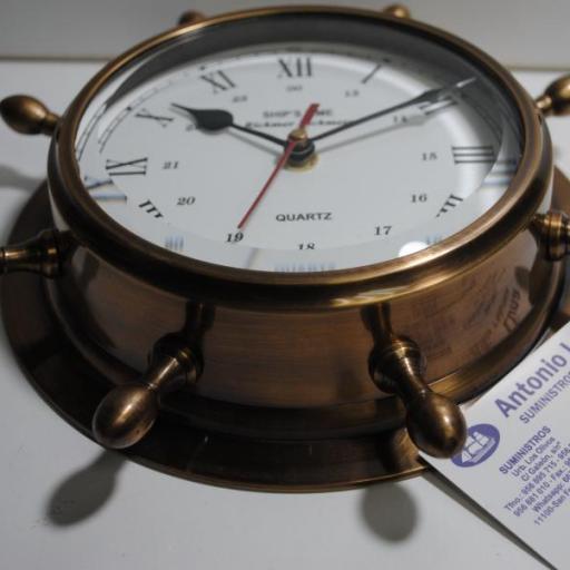Reloj timón latón viejo [2]