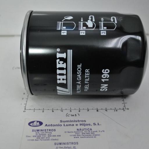 Filtro de gasoil (equivalente FF196 Fleetguard) Hifi Filter [4]