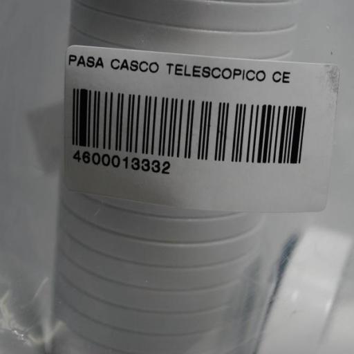 Pasacascos telescópico de nylon blanco con válvula antirretorno Nuova Rade [3]