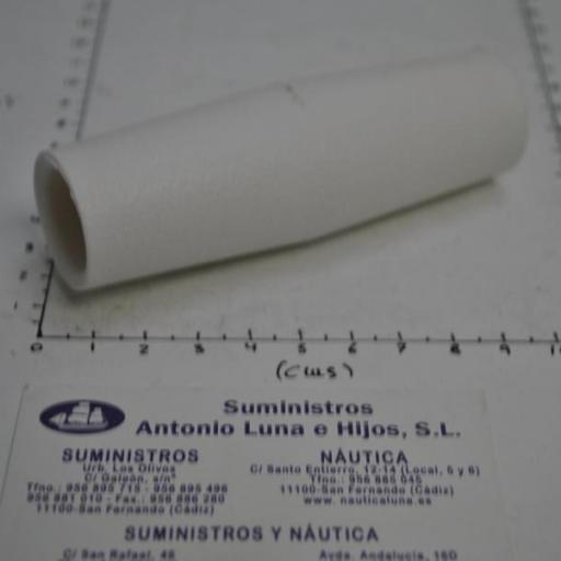 Unión de tubos de nylon blanco de 20 mm [7]