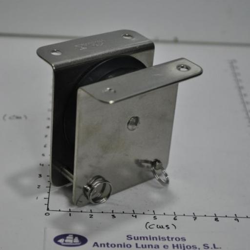 Polea simple empotrable de acero inoxidable para cabo de 12 mm Viadana [7]